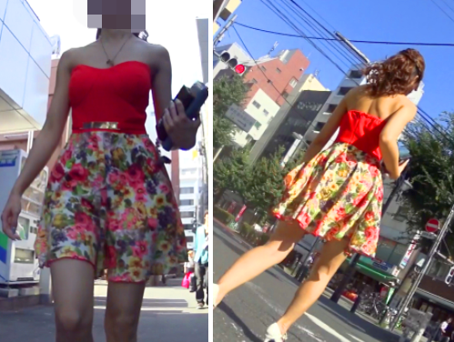 【Sランク認定!!】キャバ嬢の仕事帰りむれむれ花柄パンツ盗撮!!