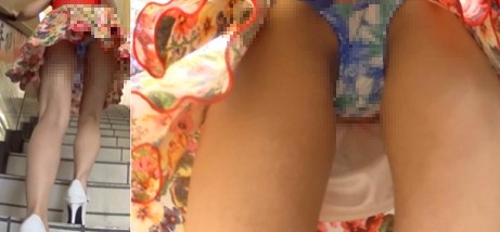 【Sランク認定!!】キャバ嬢の仕事帰りむれむれ花柄パンツ盗撮!!